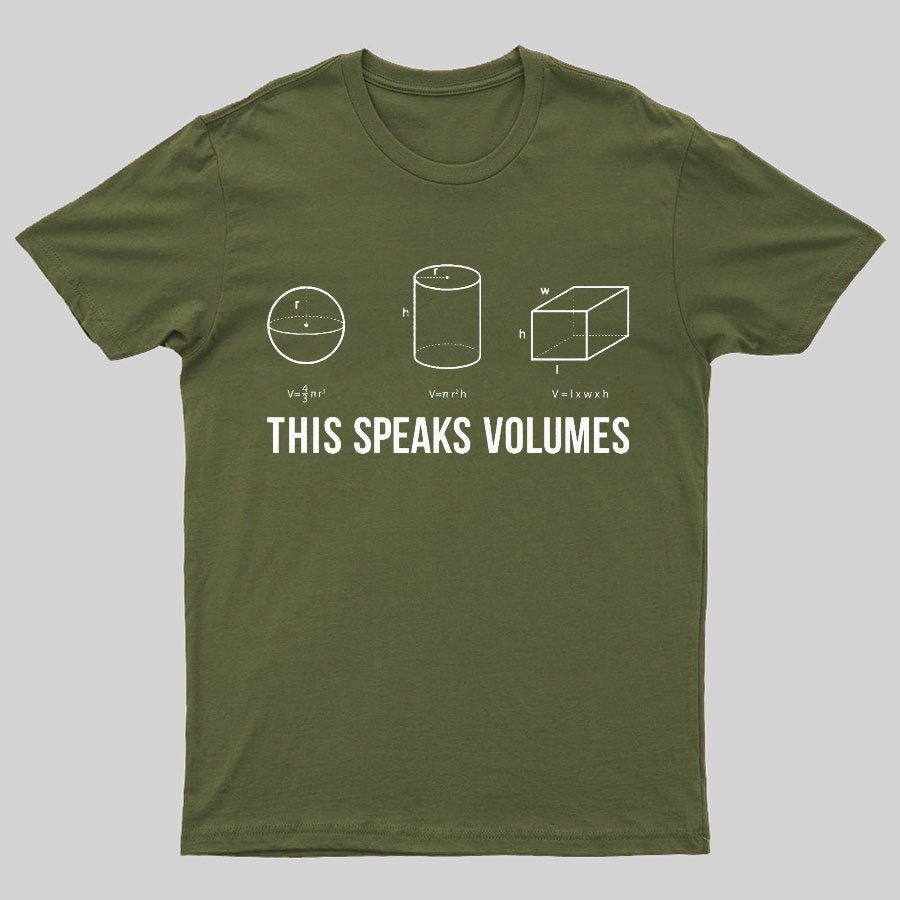 This Speaks Volumes Geeky T-Shirt
