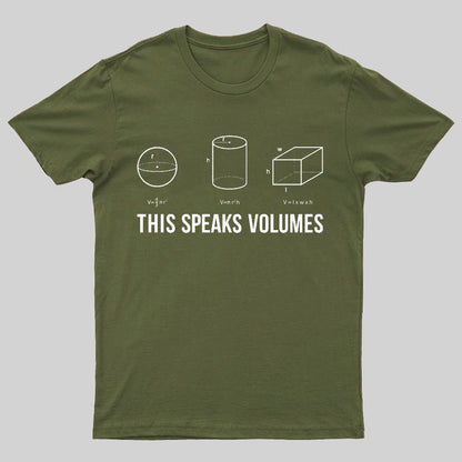This Speaks Volumes Geeky T-Shirt