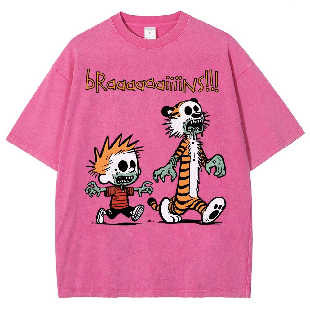 Braaaaaaiiiins!!! Vintage Distressed T-shirt