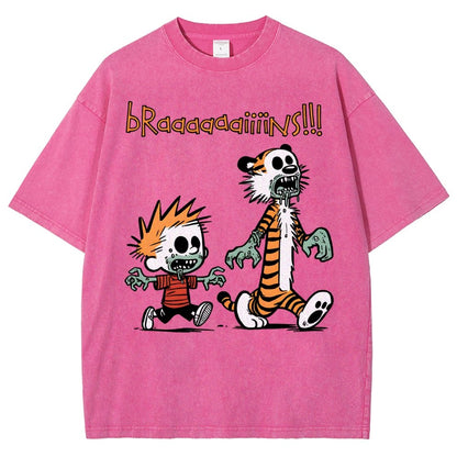 Braaaaaaiiiins!!! Vintage Distressed T-shirt
