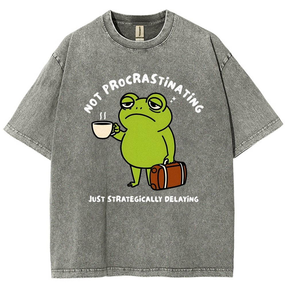 Not Procrastinating Vintage Distressed T-shirt