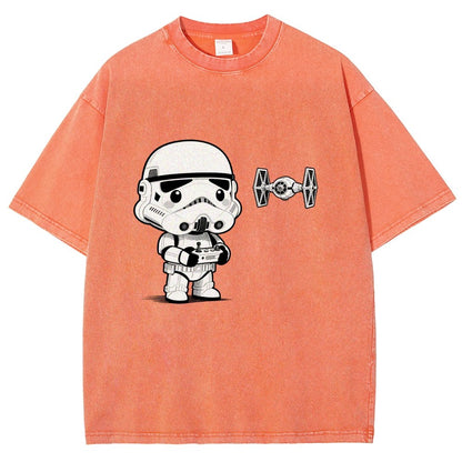 Soldiers learn about drones Vintage Distressed T-shirt