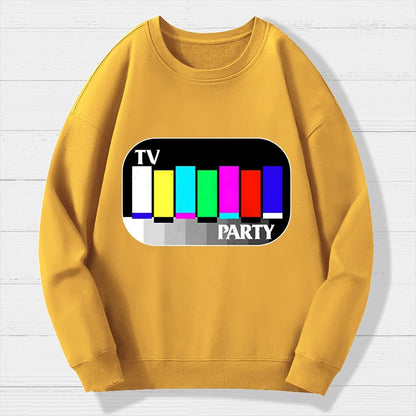 TV Party Geek Cotton Sweatshirt
