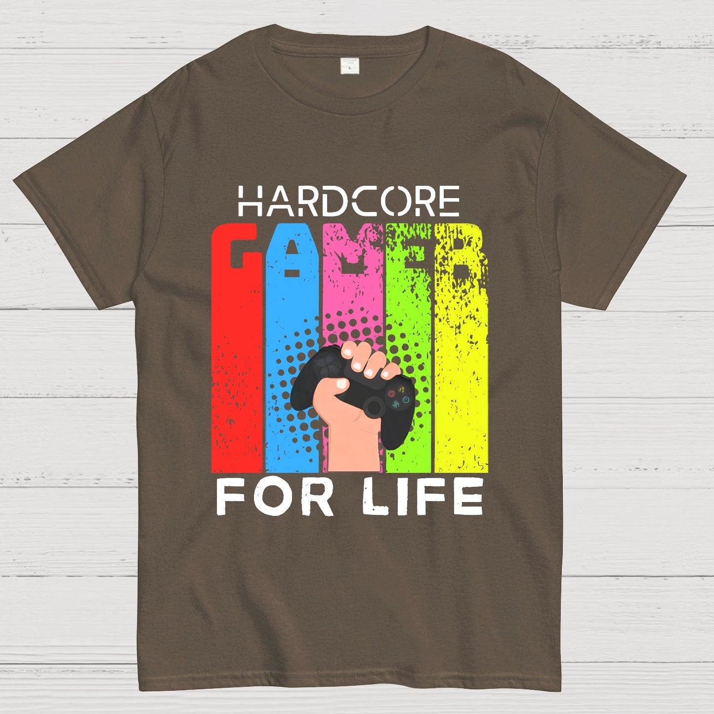 Hardcore Gamer for Life Geeky T-Shirt