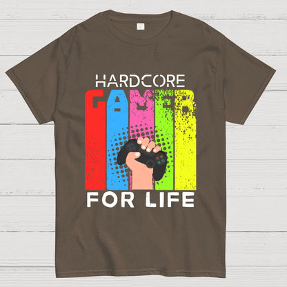 Hardcore Gamer for Life Geeky T-Shirt