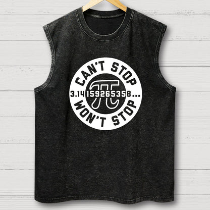 Can't Stop Won't Stop Vintage Distressed Washed Tank