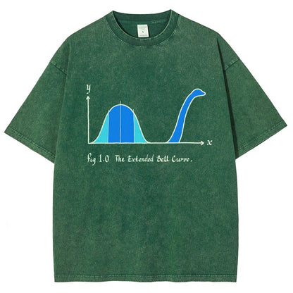 The Extended Bell Curve Vintage Distressed T-shirt