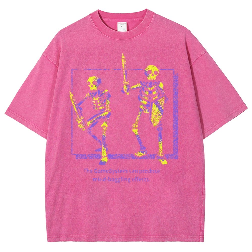 MIND-BOGGLING SKELETONS Vintage Distressed T-shirt