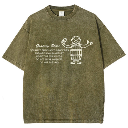 Chance on Eggs Pass Go Vintage Distressed T-shirt