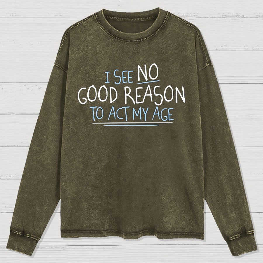 Washed Long Sleeve Tee