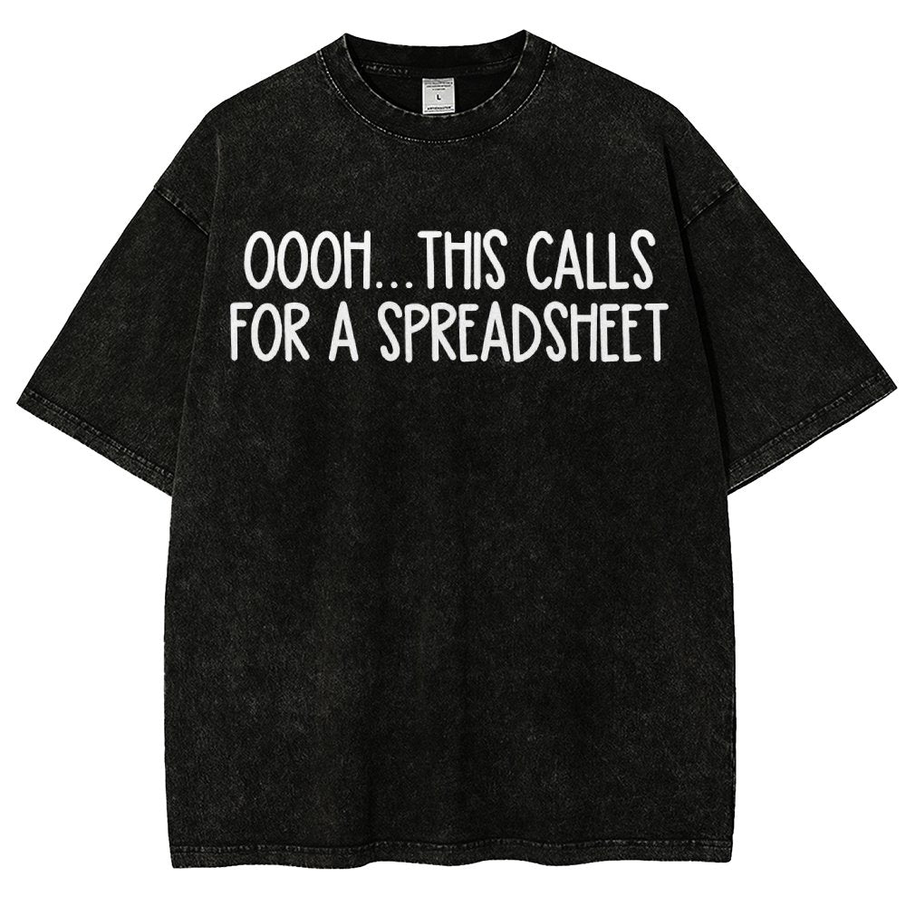 Oooh This Calls For A Spreadsheet Vintage Distressed T-shirt
