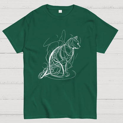 Cat Lines Geek T-Shirt