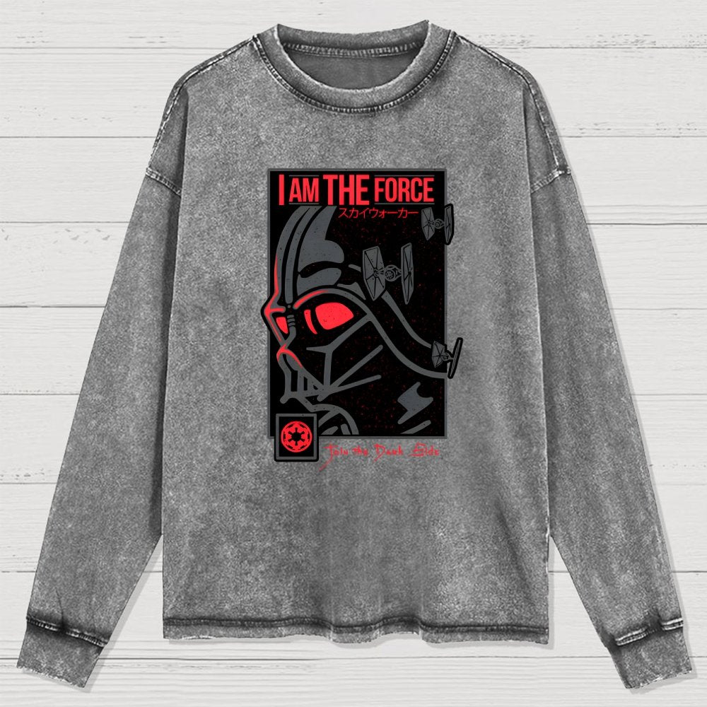 I'm Darkness Washed Long Sleeve Tee