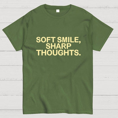 Soft Smile, Sharp Thoughts. Geek T-Shirt