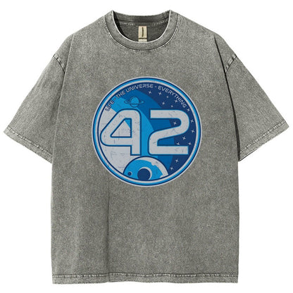 42- The Answer Vintage Distressed T-shirt