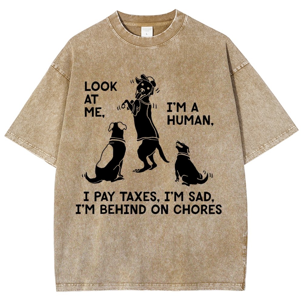 Dog Mocks Humans Vintage Distressed T-shirt