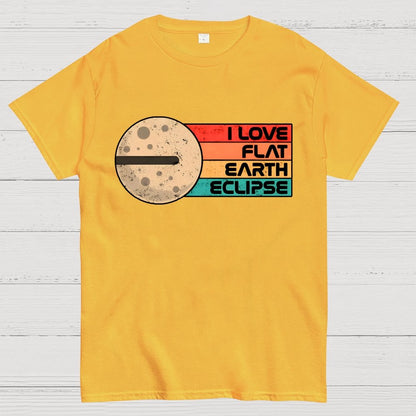 I Love Flat Earth Eclipse Geek T-Shirt