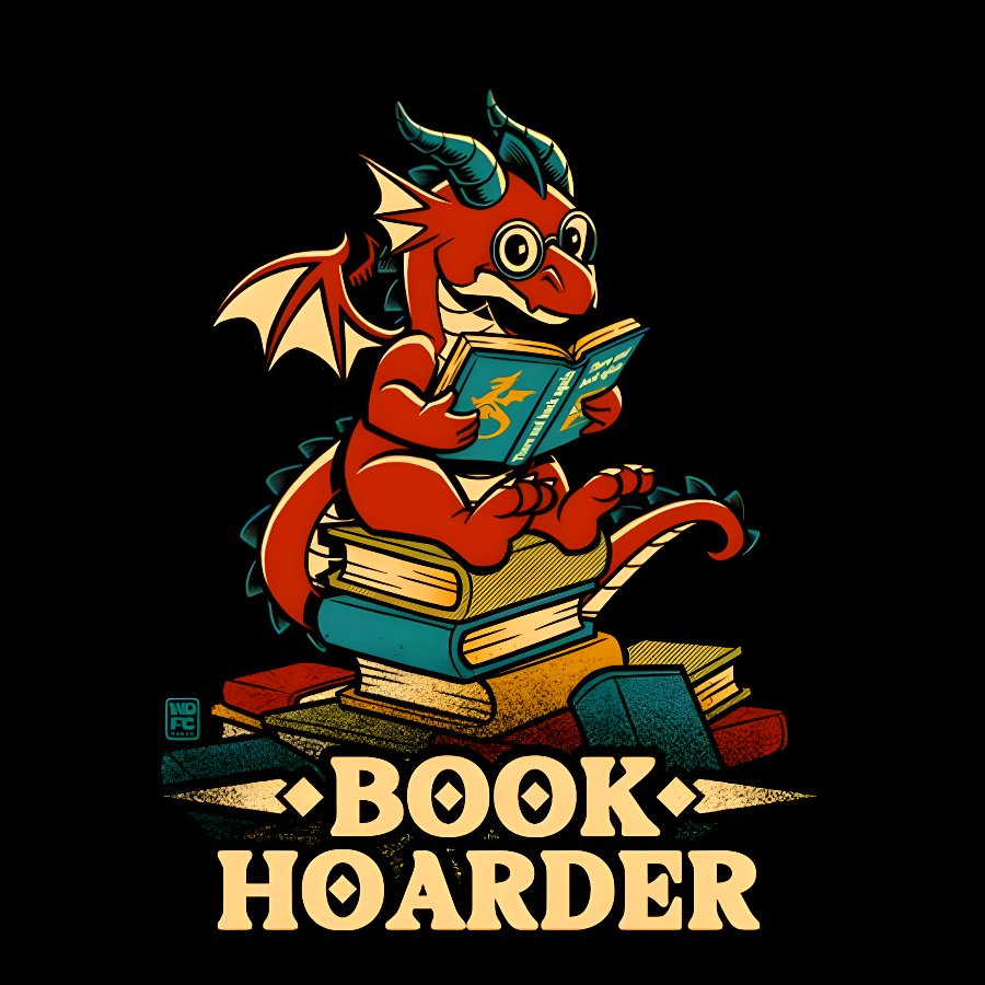Book Hoarder Dragon Geek T-Shirt