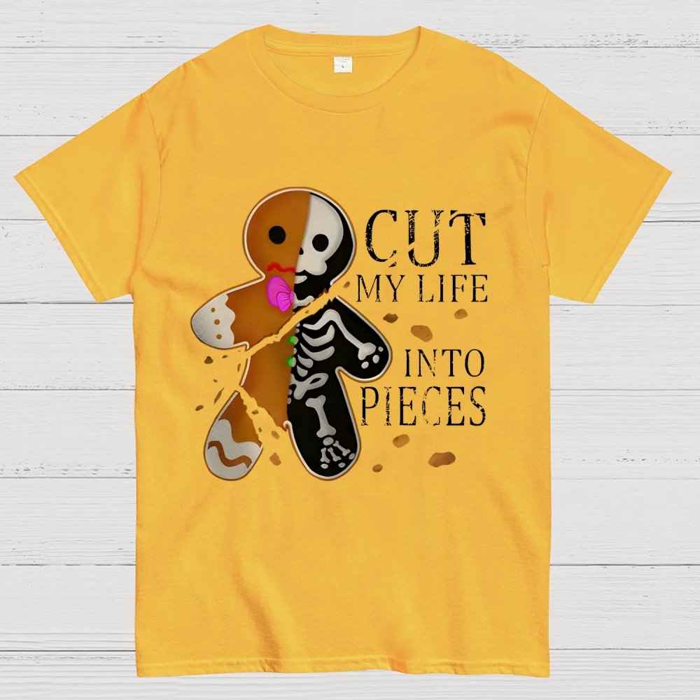 Cut My Life Into Pieces Gingerbread Geek T-Shirt