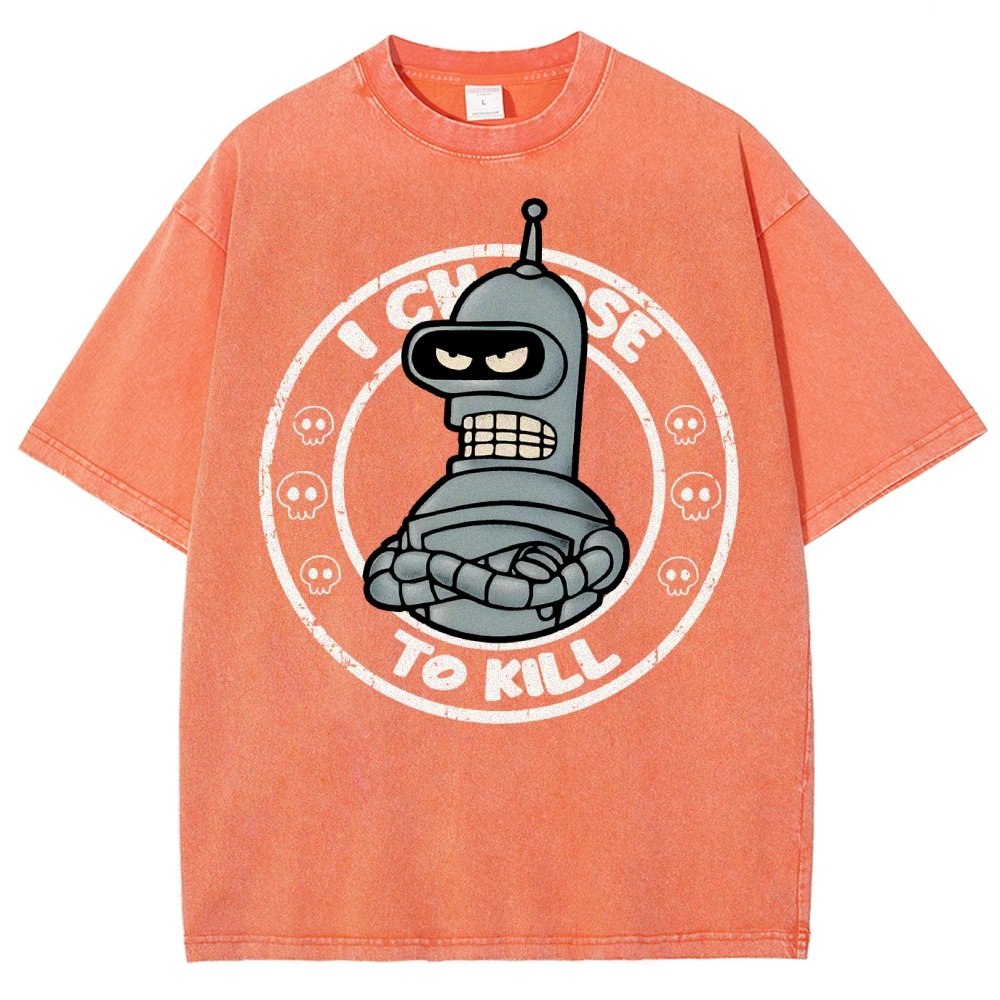 I Choose To Kill Vintage Distressed T-shirt
