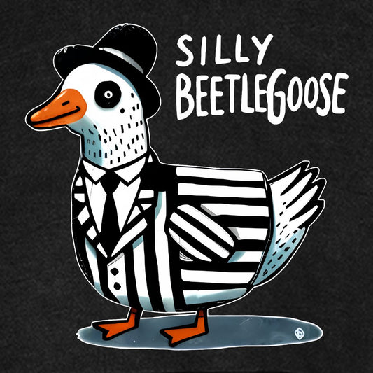 Beetle Goose Cotton Pullover Vintage Distressed Hoodie
