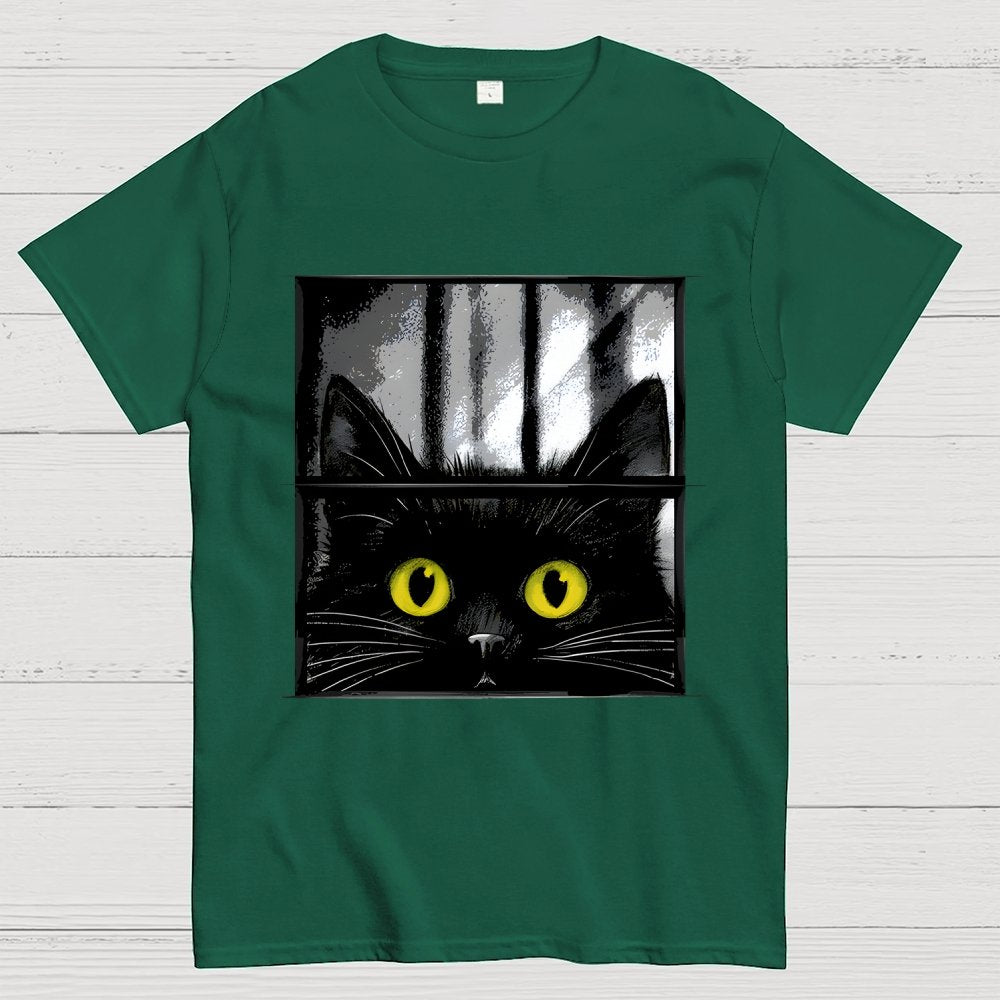 Creepy Cat Geek T-Shirt