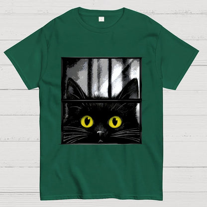 Creepy Cat Geek T-Shirt