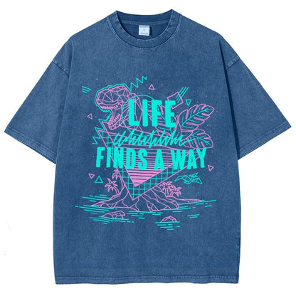 Life Finds A Way Vintage Distressed T-shirt