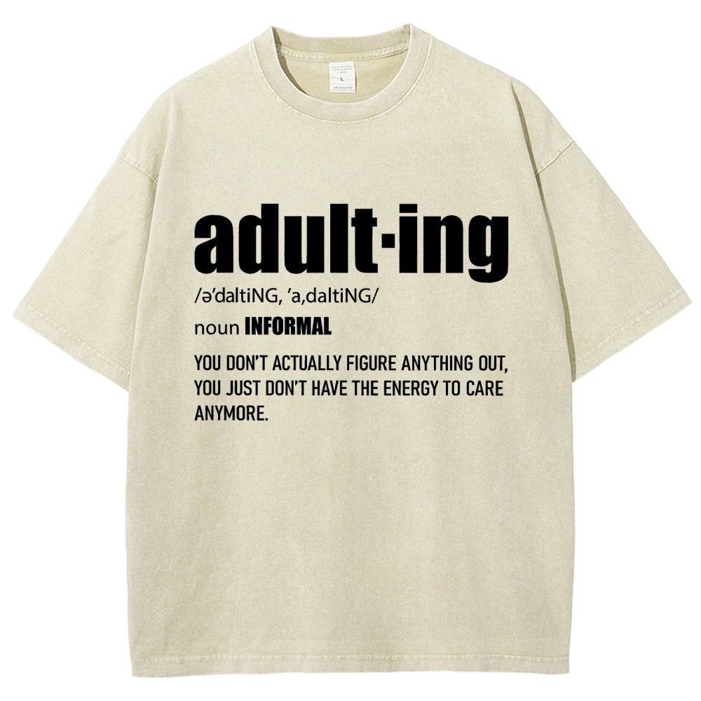 ADULT-ING Vintage Distressed T-shirt