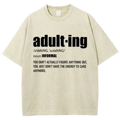 ADULT-ING Vintage Distressed T-shirt