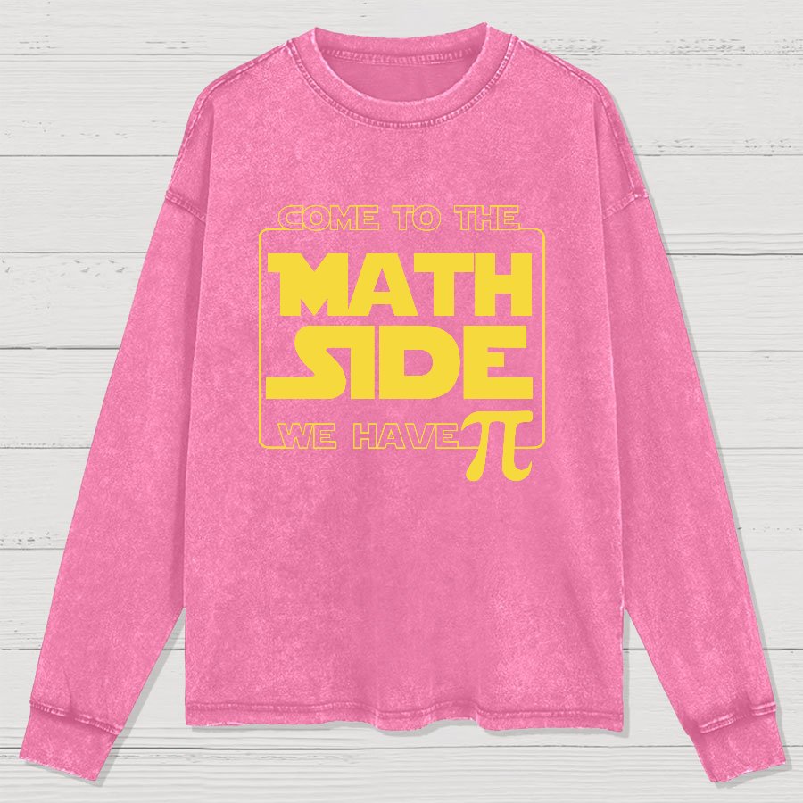 Maths Π Geek Washed Long Sleeve Tee