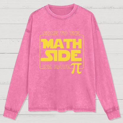 Maths Π Geek Washed Long Sleeve Tee