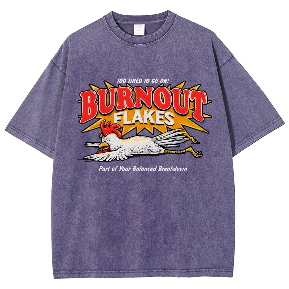 Burnout Flakes Vintage Distressed T-shirt