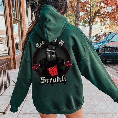None Shall Pass - Tis But A Scratch Printed Back Unisex Cotton Hoodie