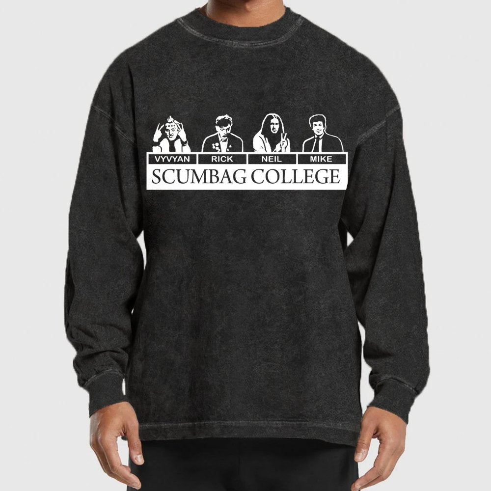 Scumbag College Washed Long Sleeve Tee