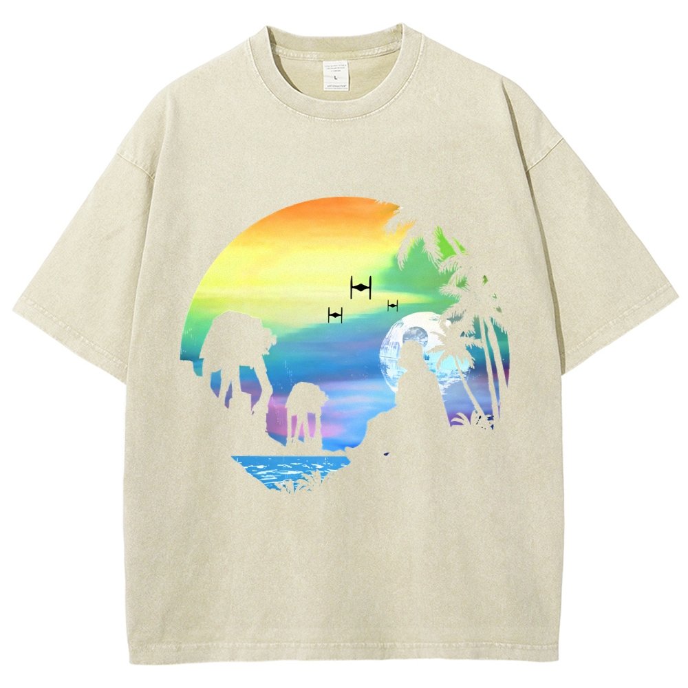 Conquer the paradise Vintage Distressed T-shirt