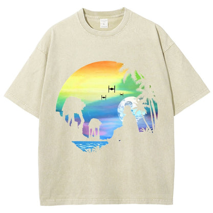 Conquer the paradise Vintage Distressed T-shirt
