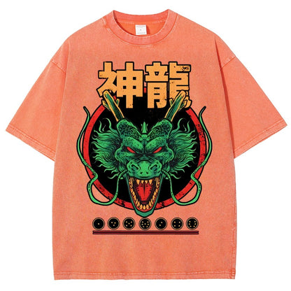 God Dragon Vintage Distressed T-shirt