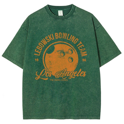 Bowling Enthusiasts Vintage Distressed T-shirt