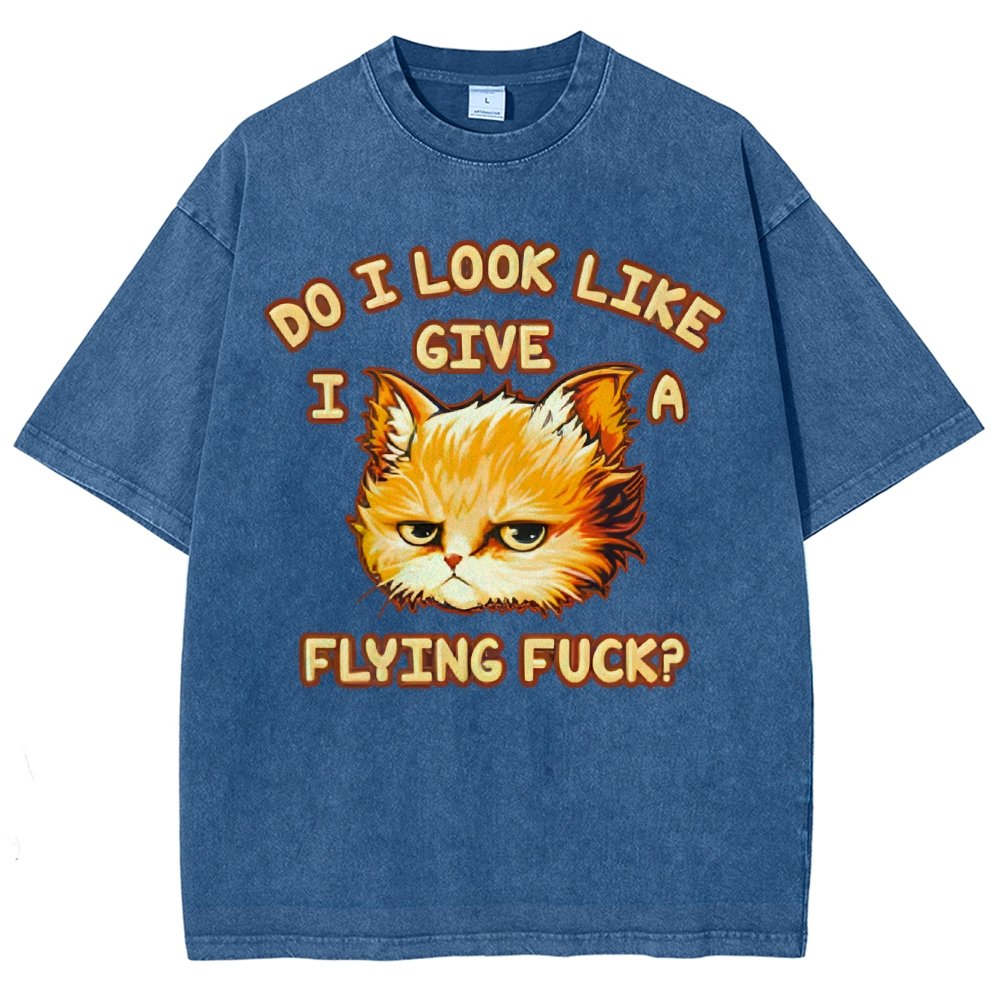 Do I Look Like I Give A Flying Fvck Vintage Distressed T-shirt