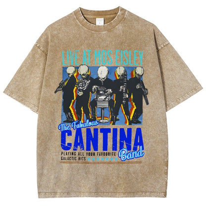 Space Band On Tour  Vintage Distressed T-shirt