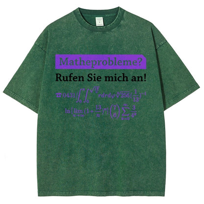 Funny Word Matheprobleme Vintage Distressed T-shirt