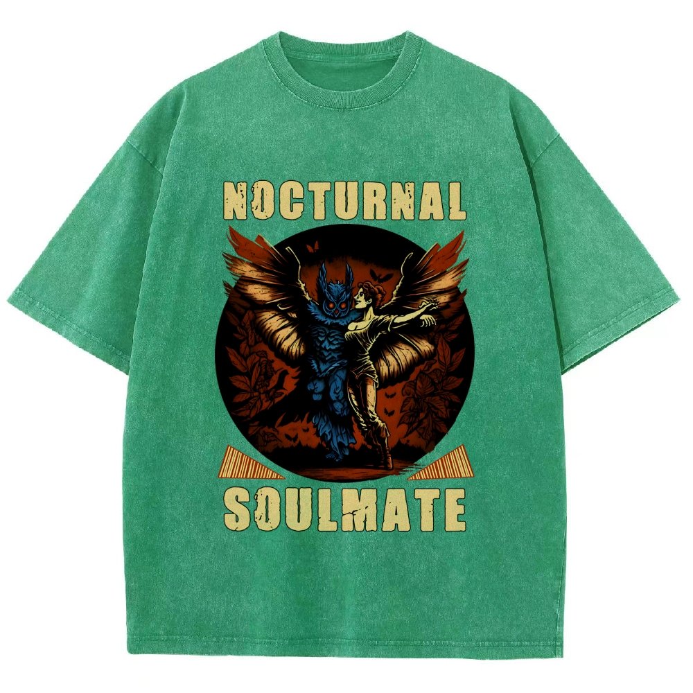 Mothman nocturnal soulmate Vintage Distressed T-shirt