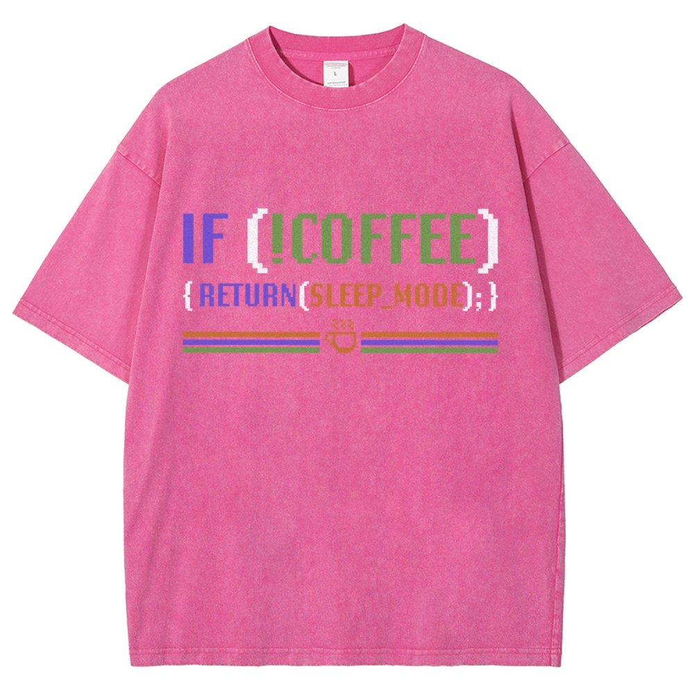 Coder Without Coffee Vintage Distressed T-shirt