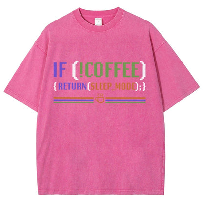 Coder Without Coffee Vintage Distressed T-shirt