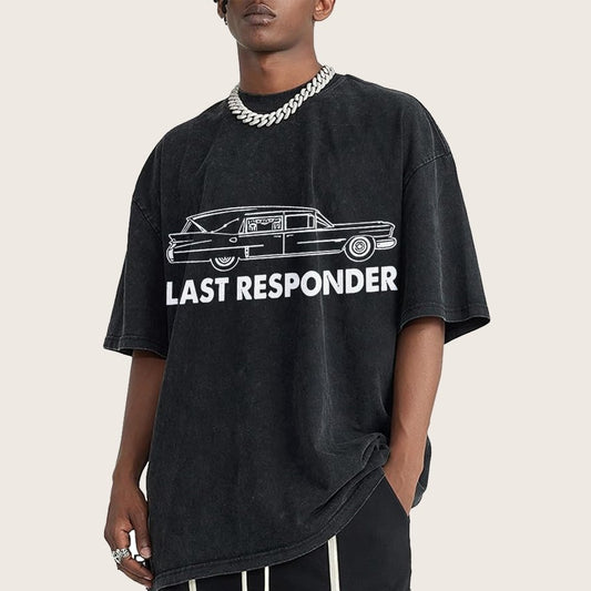 Last Responder Vintage Distressed T-shirt