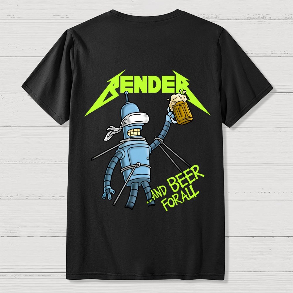 And Beer for All Nerdy Front And Back Printing Geek T-Shirt