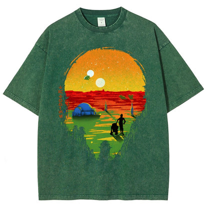 A Mysterious Planet Distant Away II Vintage Distressed T-shirt