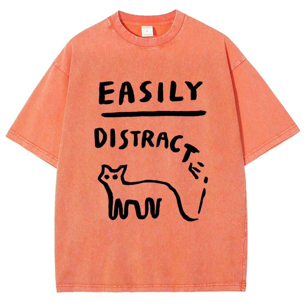 Easily Distrac Vintage Distressed T-shirt