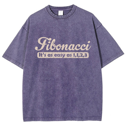 Fibonacci Funny Math Vintage Distressed T-shirt